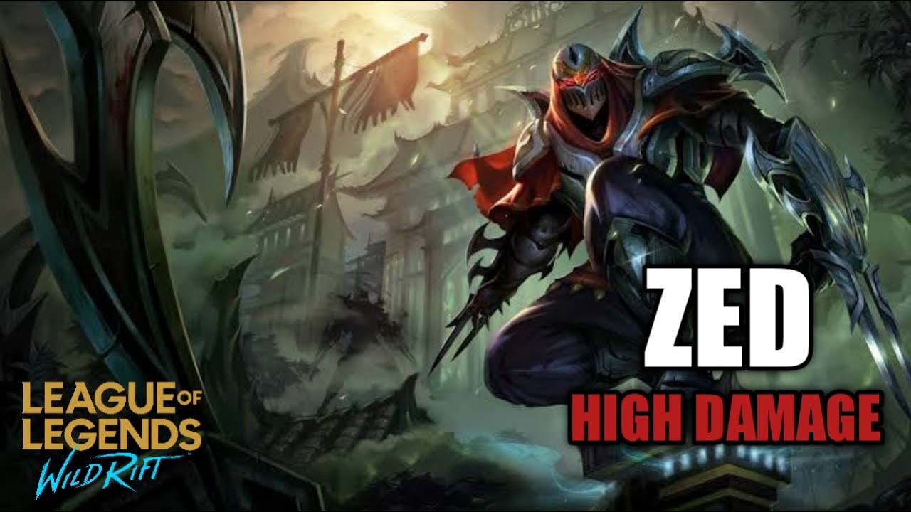 High Damage Zed - Wild Rift Gameplay