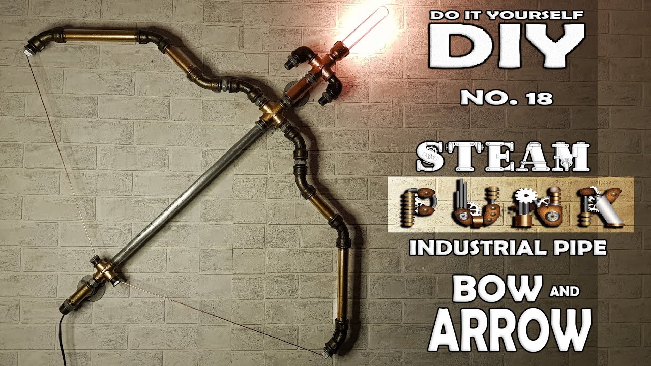 #18 Steampunk DIY Industrial Pipe Lamp/How to Make an Industrial Steampunk Pipe Lamp / Bow and Arrow