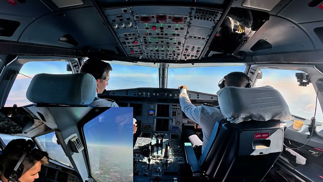Extremely GUSTY Crosswind LANDING Airbus 320 Milan | Cockpit View | Life Of An Airline Pilot