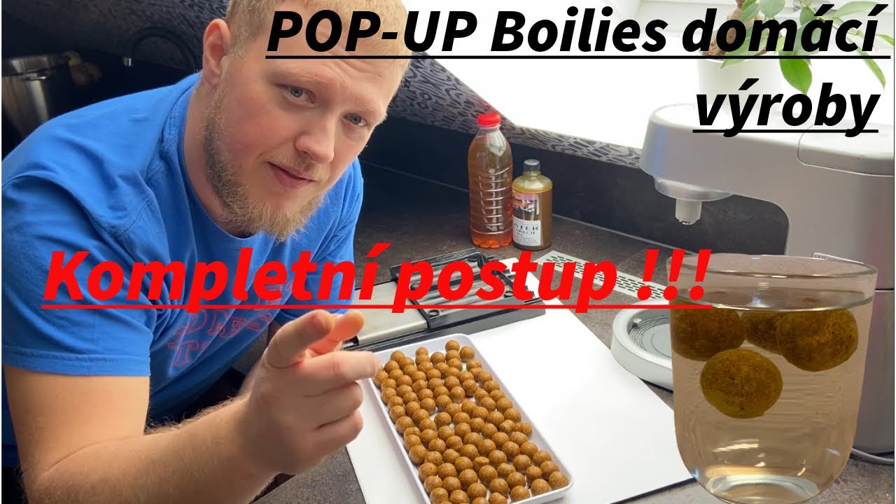 Pop-up boilies domácí výroby z krmných pelet 