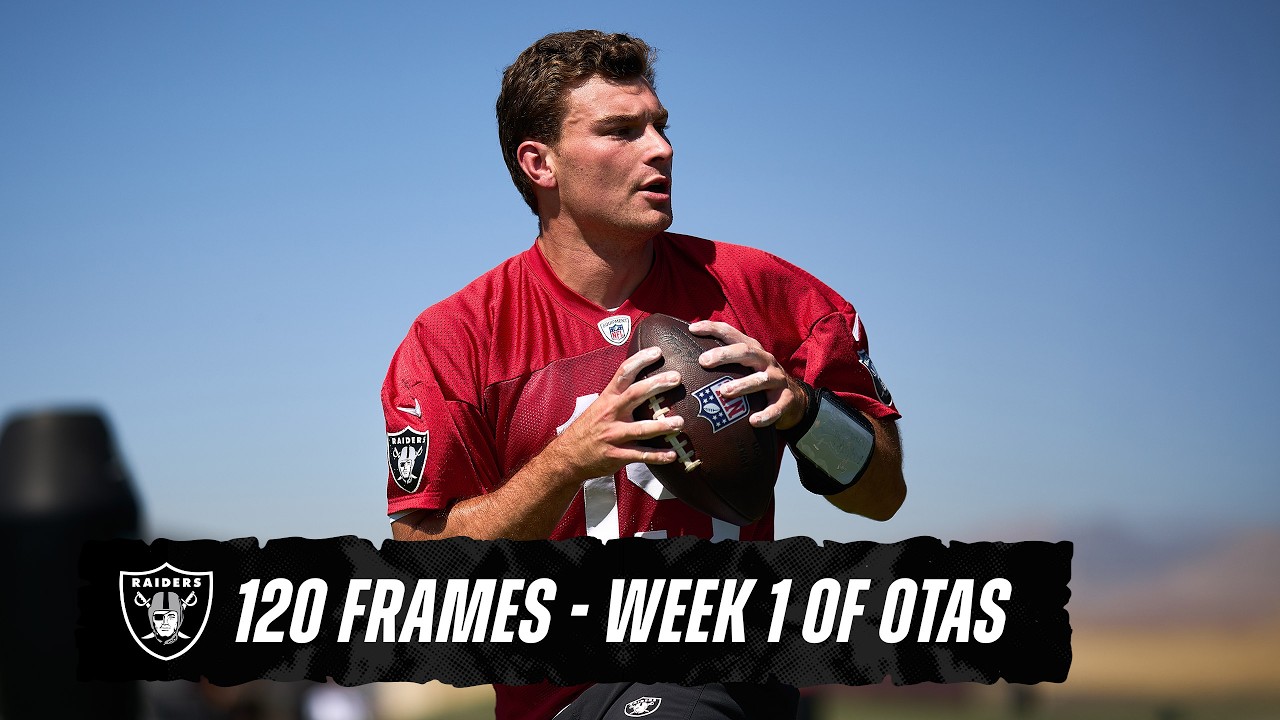 Earning It | Best Slo-Mo Shots From Week 1 of Raiders 2026 OTAs