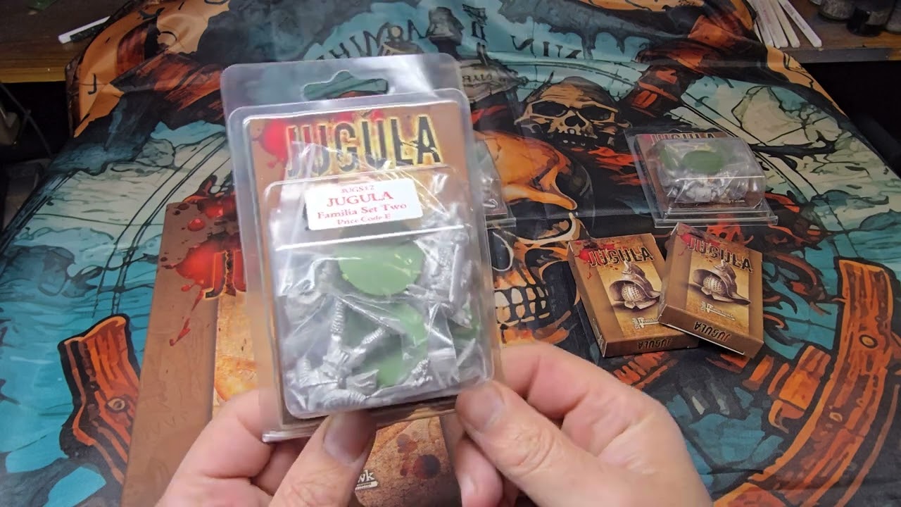 Unboxing, flip through of jugula gladiator game from Gripping Beast miniatures