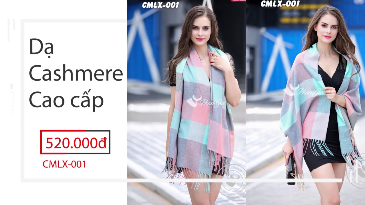 KHĂN CHO&Agrave;NG CỔ PHẠM GIA | CASHMERE LUXURY