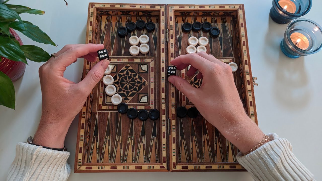 ASMR | Playing with Backgammon Set | Whisper