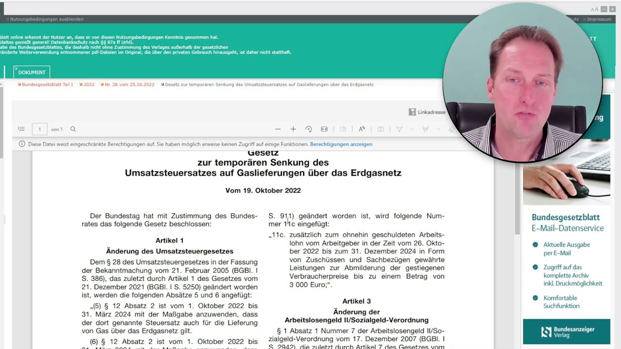 Inflationsprämie im BGBL. verkündet, ab 26.10. kann die steuerfreie Inflationsprämie gezahlt werden