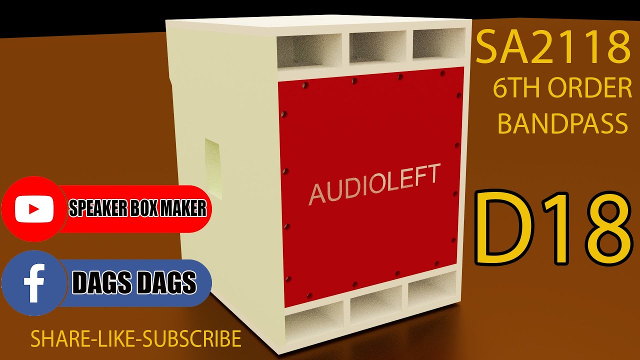 Clone- SA3118 BANDPASS 6TH ORDER D18 2024- New design audiocenter sa3118