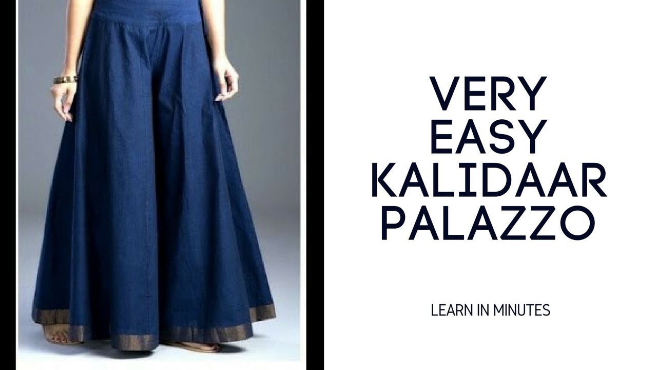 HOW TO MAKE KALIDAAR PALAZZO