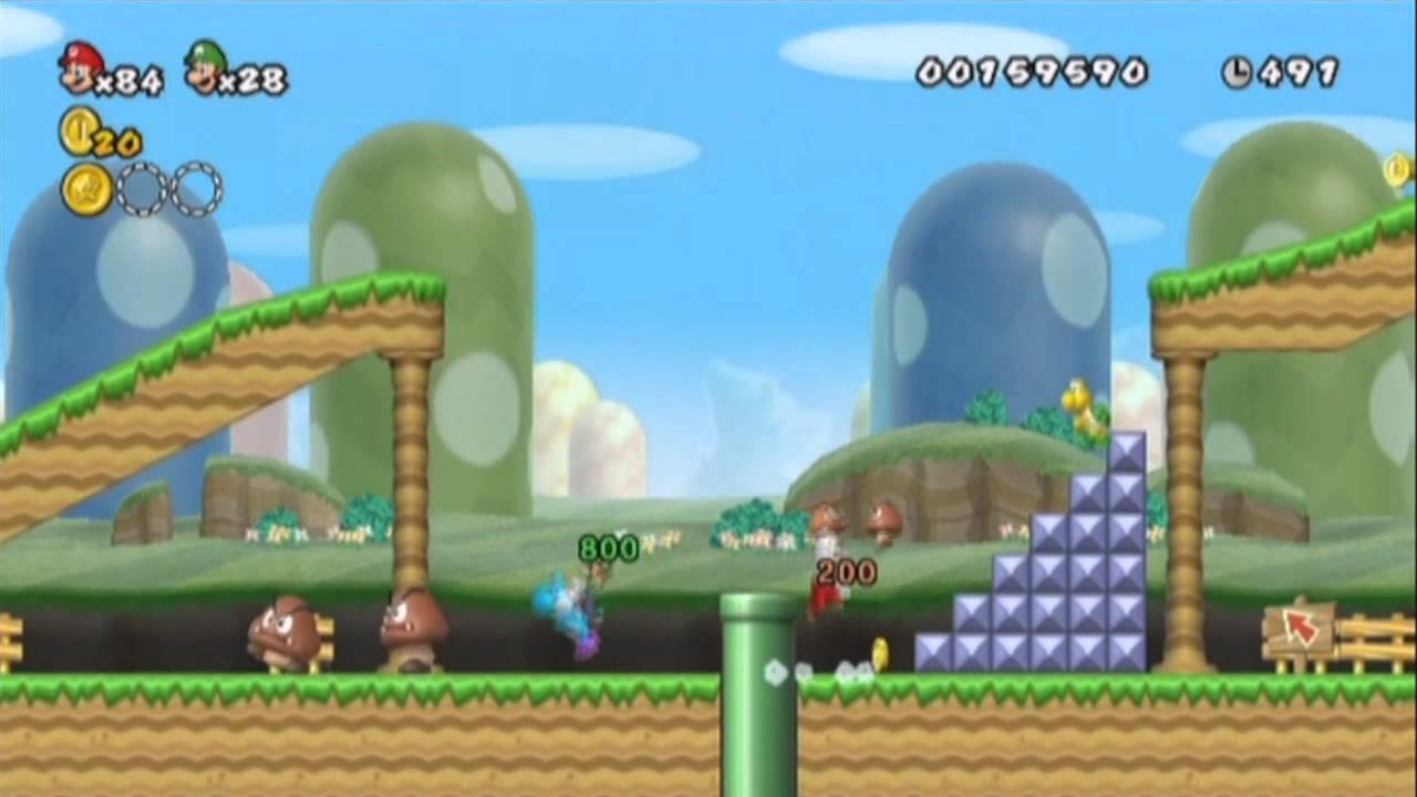 New Super Mario bros Wii 2 The Next levels - Playthrough Part 1