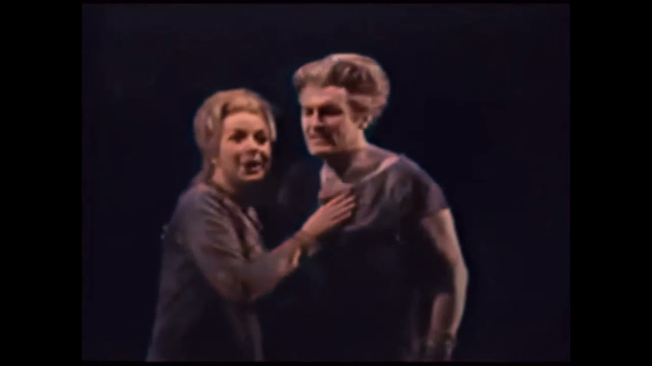 Wagner: Die Walküre - Act 1 (finale) - Wieland Wagner, Osaka, 1967 (colourised)