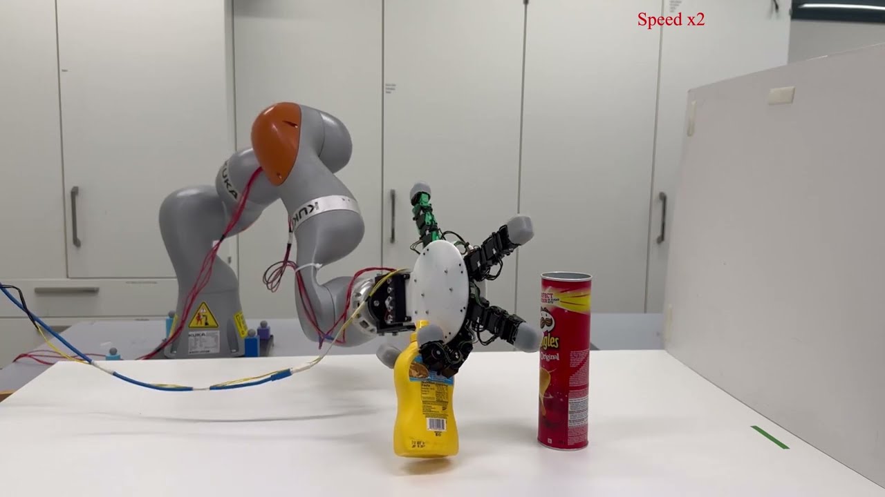 Beyond Manual Dexterity: Designing a Multi-fingered Robotic Hand for Grasping and Crawling