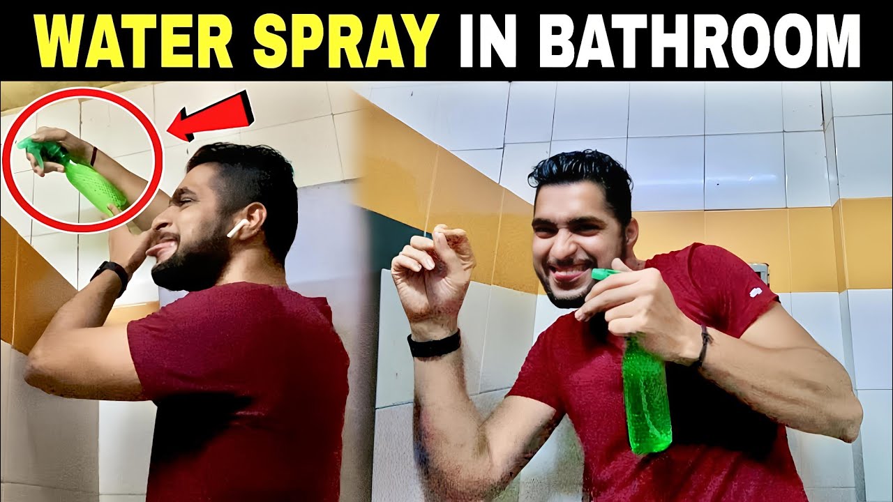 Water Spray in Bathroom | Bathroom Prank | Prakash Peswani Prank |