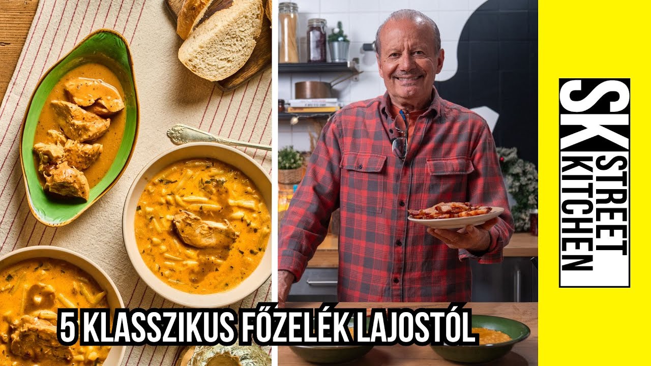 Gyerekkor újratöltve: 5  KLASSZIKUS FŐZELÉK, 5 KÜLÖNBÖZŐ FELTÉT Lajostól