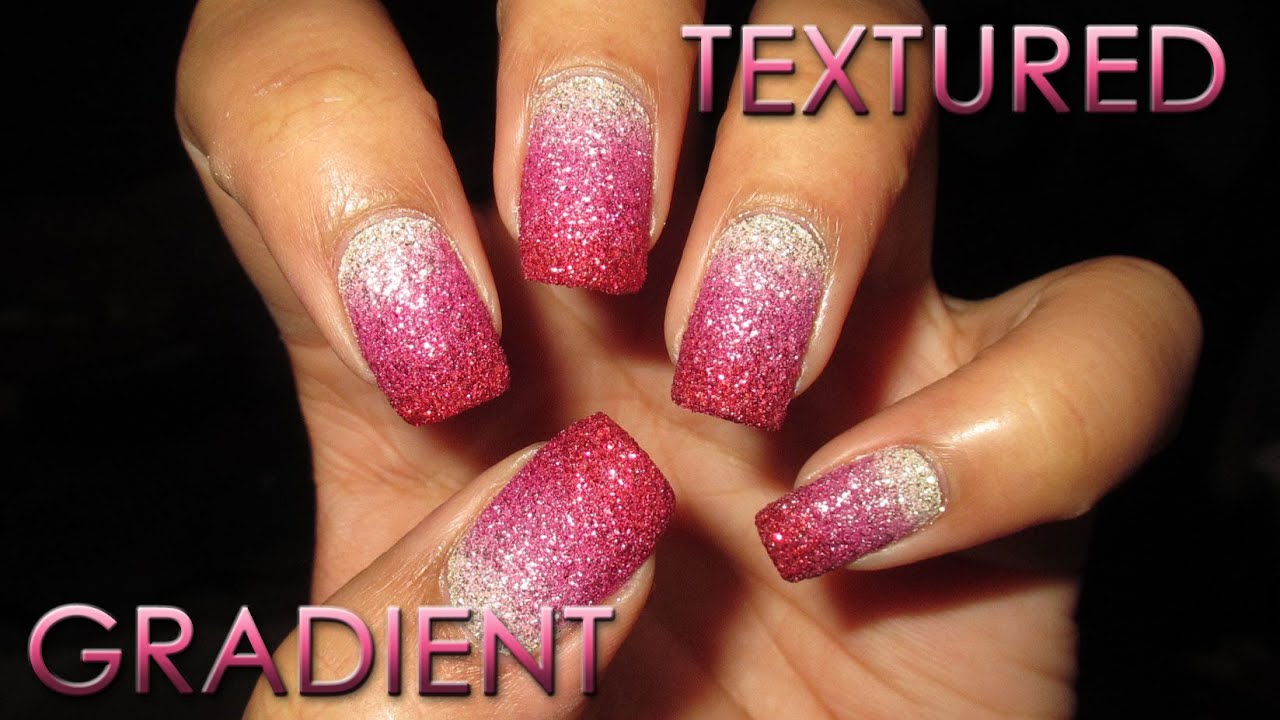 Textured Pink Valentine's Gradient | DIY Nail Art Tutorial