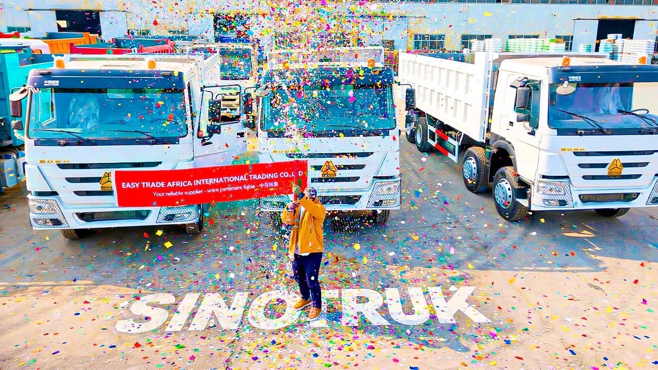 Я купил для своего клиента 3 грузовика Sinotruk и отправил их в Африку.