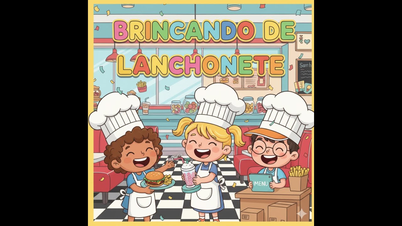 Brincadeira Brincando de dono de lanchonete