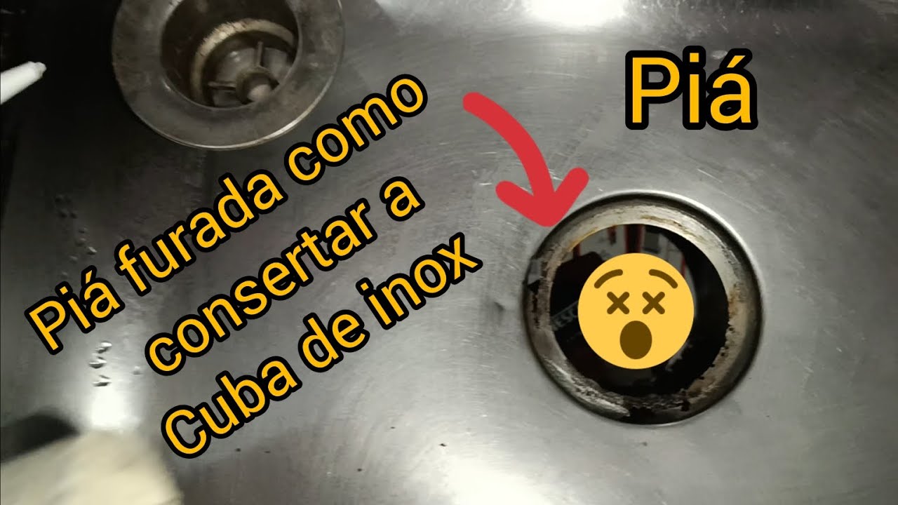 Como consertar pia inox