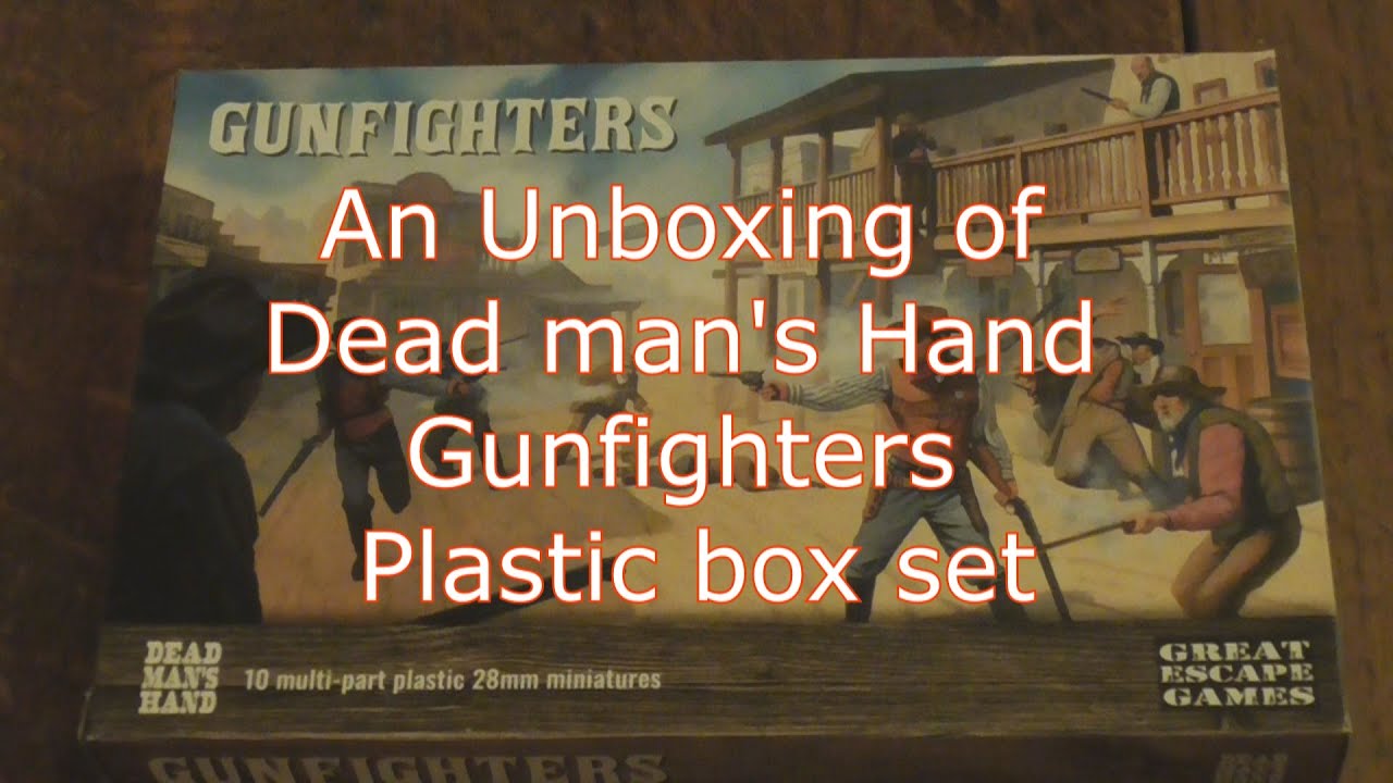 An Unboxing of Dead Man's Hand Gunfighters Plastic Boxed Set