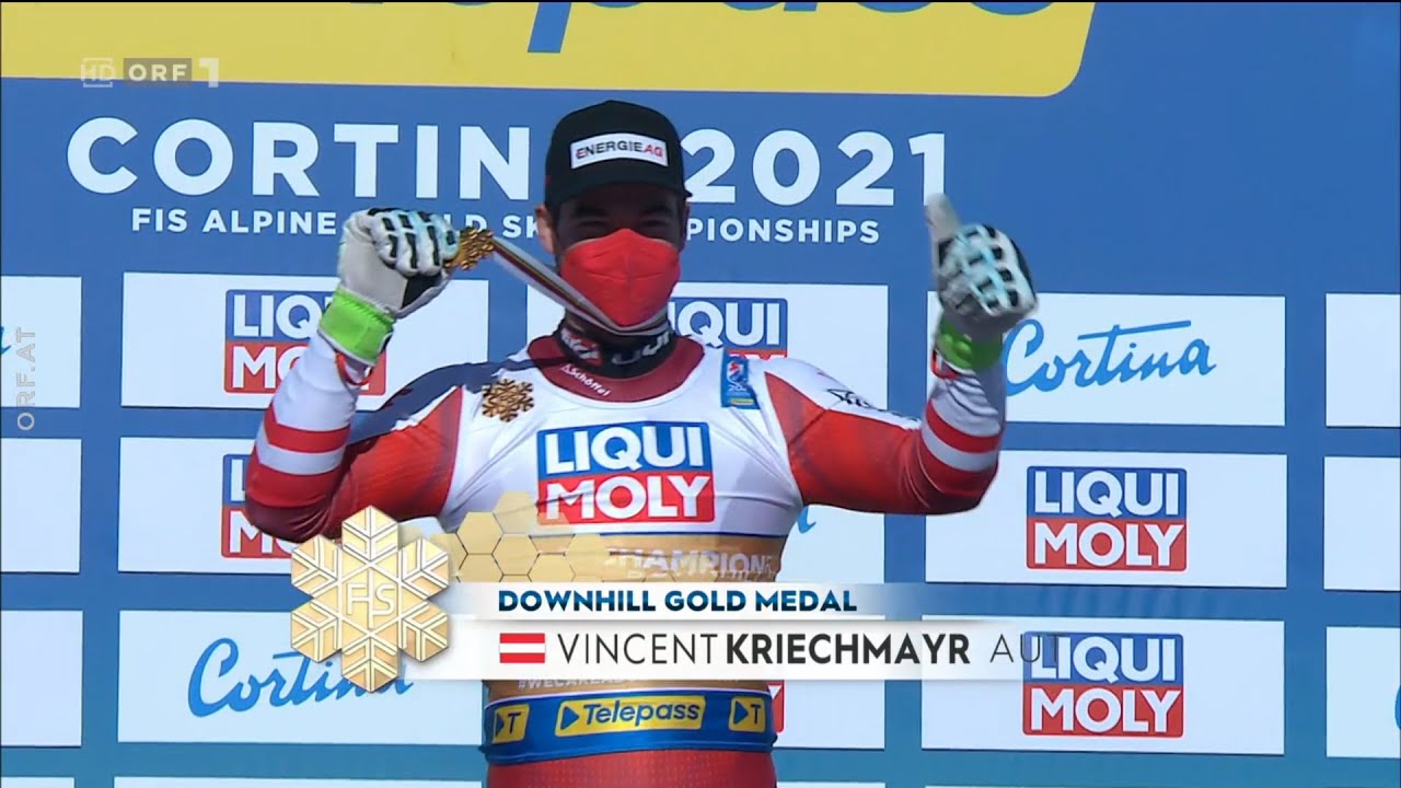 Alpine Ski-Wm | Abfahrt | Cortina | GOLD | Vincent KRIECHMAYR | 2021