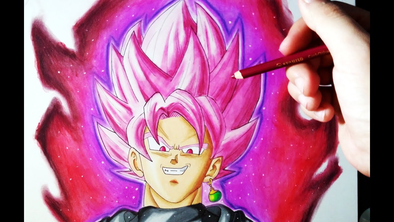 Cómo Dibujar a Goku Black SSJ Rose con Lápices de Colores | Tutorial | ArteMaster