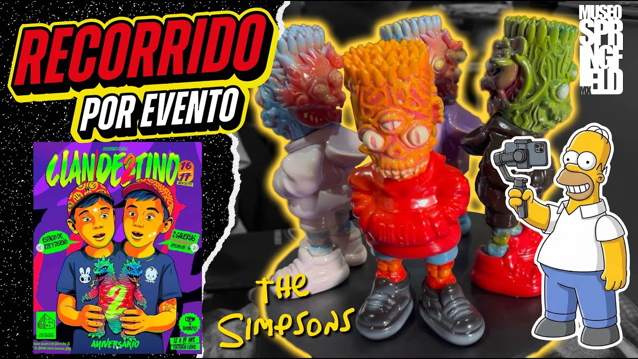 Buscando a Los Simpsons entre Art Toys, en Clandestino. MUSEO SPRINGFIELD MX
