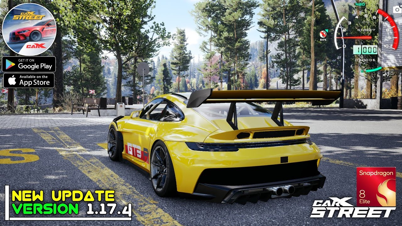 CarX Street Mobile | lastest update version 1.17.4 improved performance snapdragon 8 elite GT3 rs