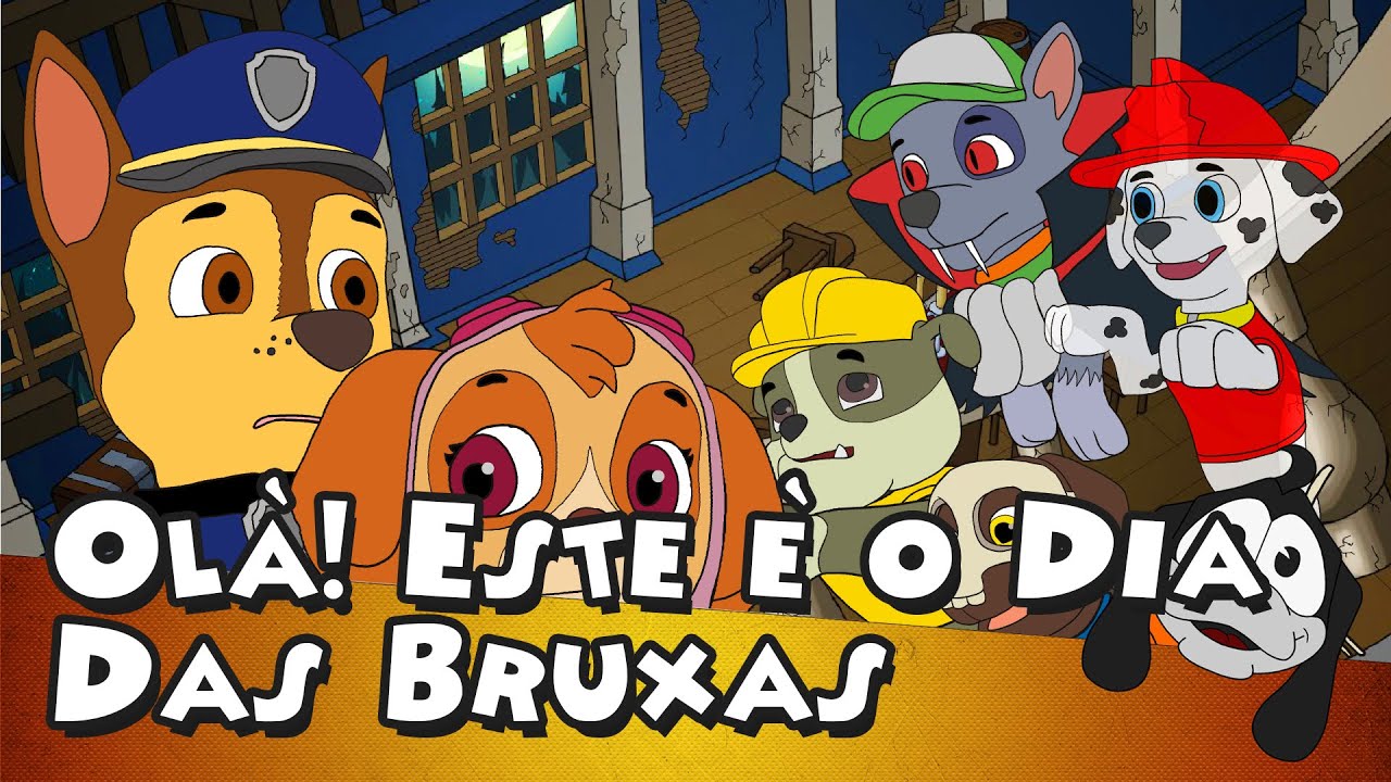 Olá! Este é o Dia Das Bruxas | Patrulha do Filhote de cachorro | canções infantis | Português