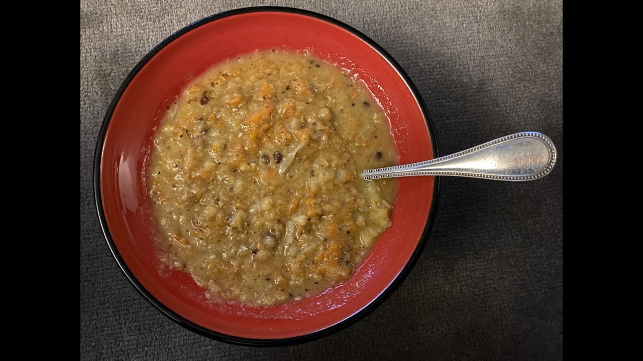 Soupe de lentilles corail et carottes
