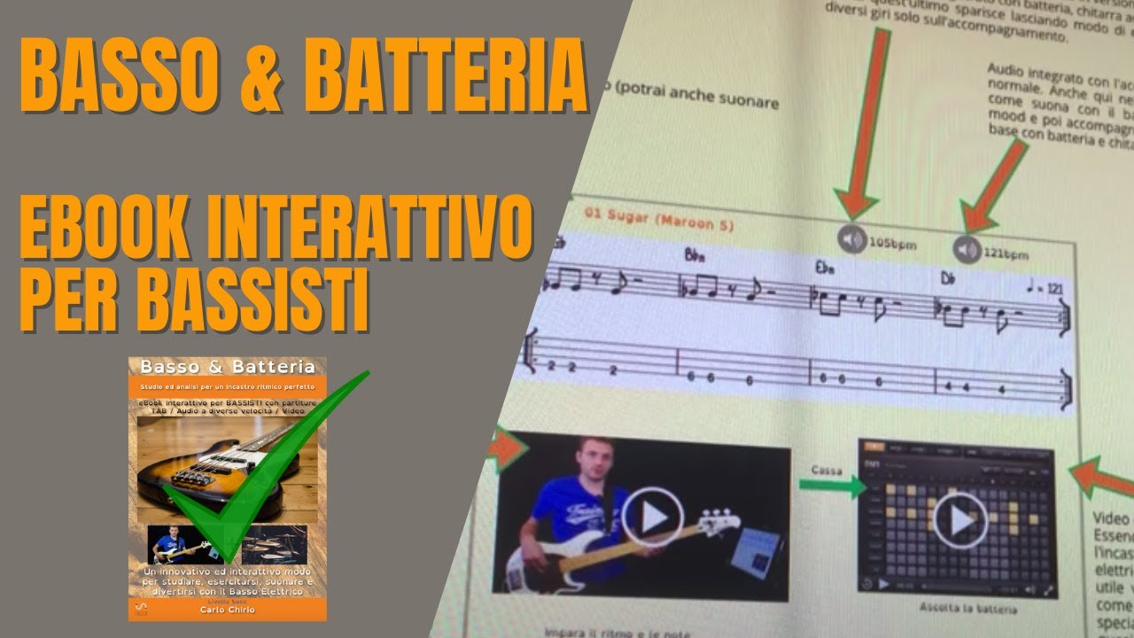 Presentazione eBook interattivo Basso & Batteria (Carlo Chirio) - da diretta Instagram