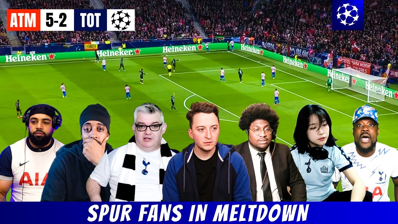 SPUR FANS BEST MELTDOWN COMPILATION | ATLETICO MADRID 5-2 TOTTENHAM