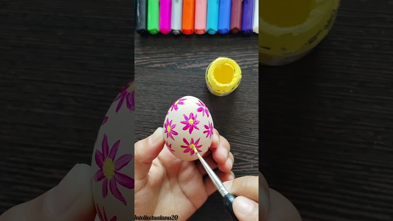 Easter Egg Painting🐣😱Easter Egg Decorating ldea#shorts #easteregg#viralshort #painting #art