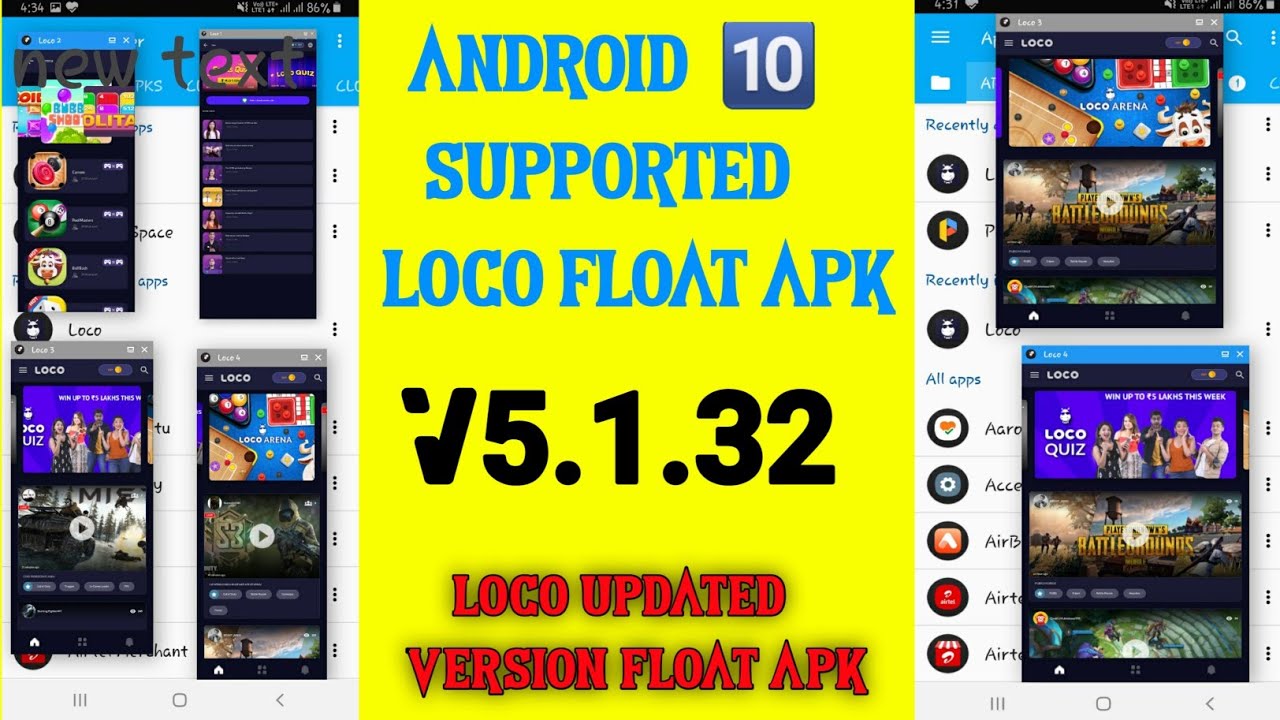 Android 10 Supported Loco Floating Apk | Latest Version Loco Float Apk (V. 5.1.32) | Online Booster