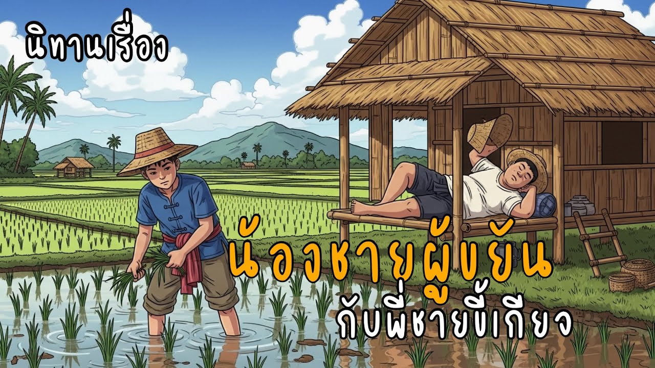 น้องชายผู้ขยันกับพี่ชายขี้เกียจ #นิทานพื้นบ้าน #นิทานก่อนนอน #เรื่องเล่าก่อนนอน #นิทานสอนใจ #ฟังยาว￼