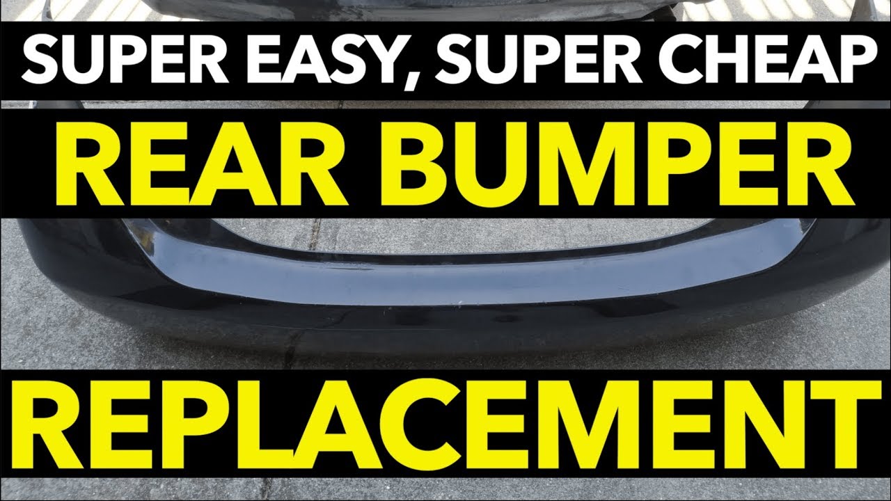 Rear Bumper Cover Replacement Money Saving Idea and EASY