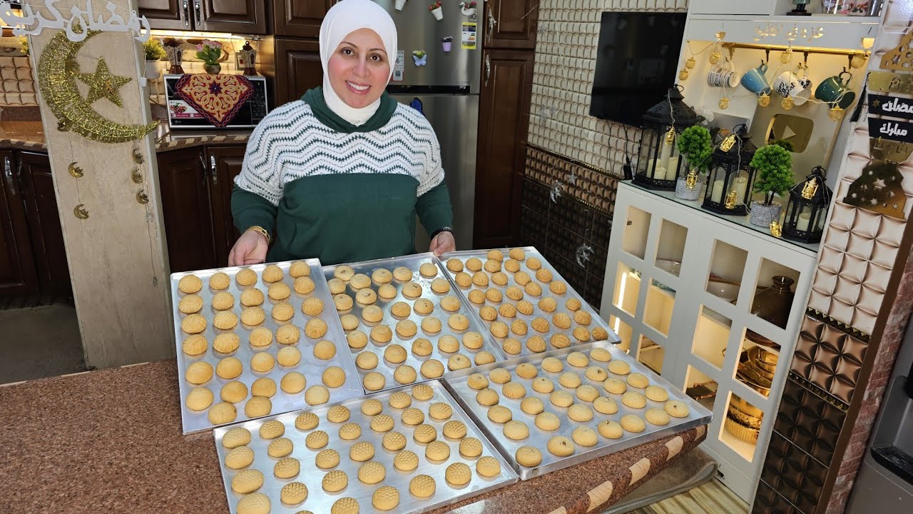 كحك العيد الناعم الدايب بحشوات مختلفة ومن غير ما الحشو ينشف منك 🥰👌 #لمة_العيلة_هي_العيد
