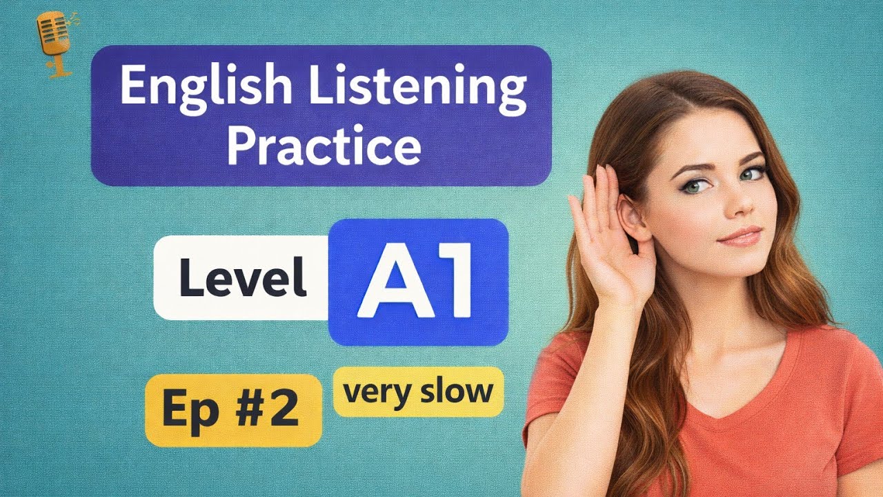 A1 English Listening Practice for Beginners | Episode 2 (Very Slow English Podcast)