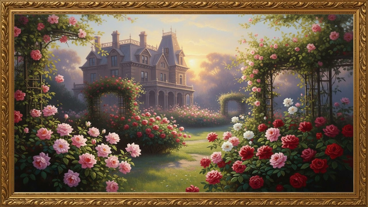 Romantic Countryside Scene | Timeless Oil Painting Display