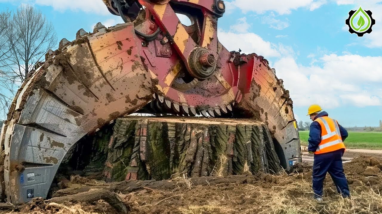 Extreme Dangerous Fastest Big Chainsaw Cutting Tree Machines | Monster Stump Removal Excavator #23