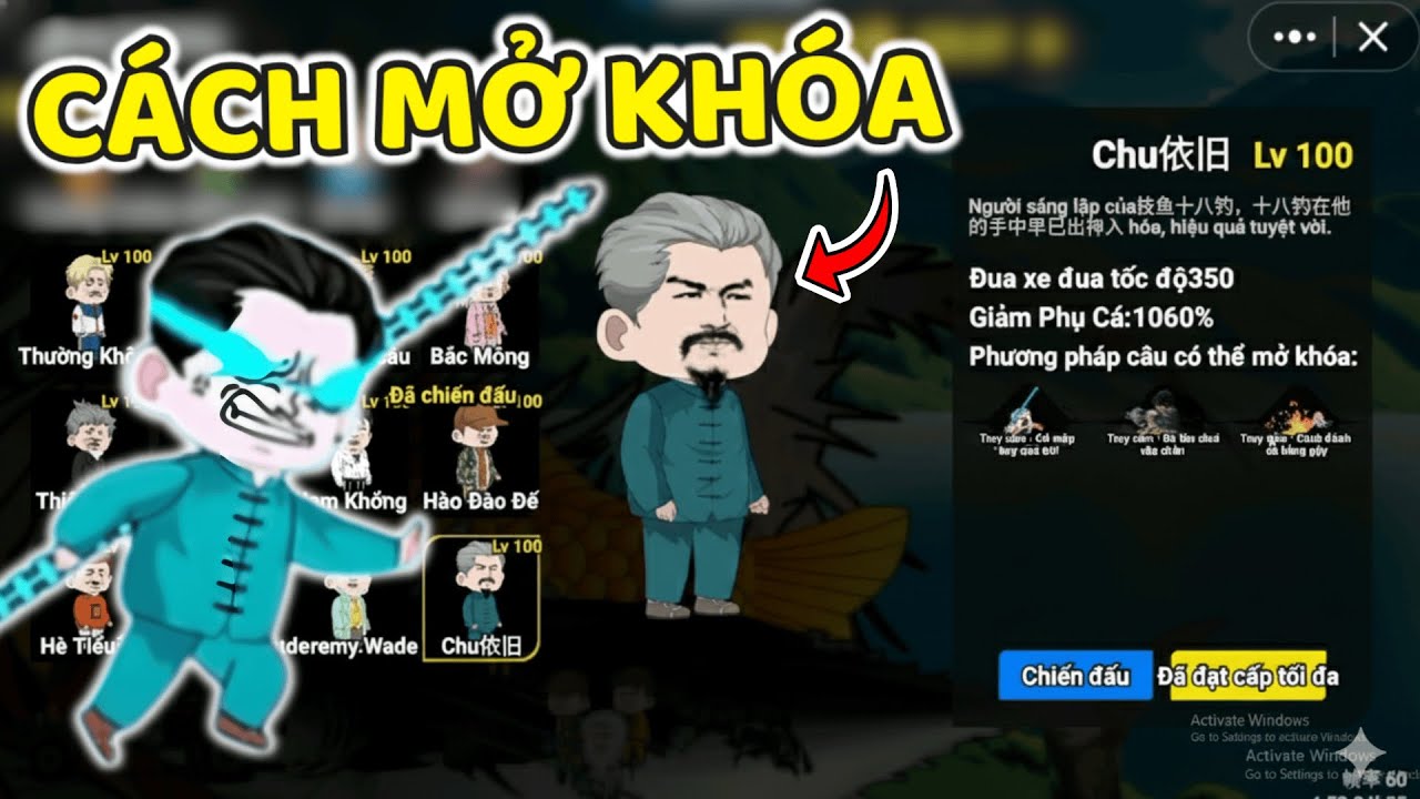 THNE PH&Aacute;T HIỆN C&Aacute;CH MỞ KH&Oacute;A NH&Acirc;N VẬT CHU SỞ Y CỰU TRONG C&Acirc;U C&Aacute; VẠN C&Acirc;N.