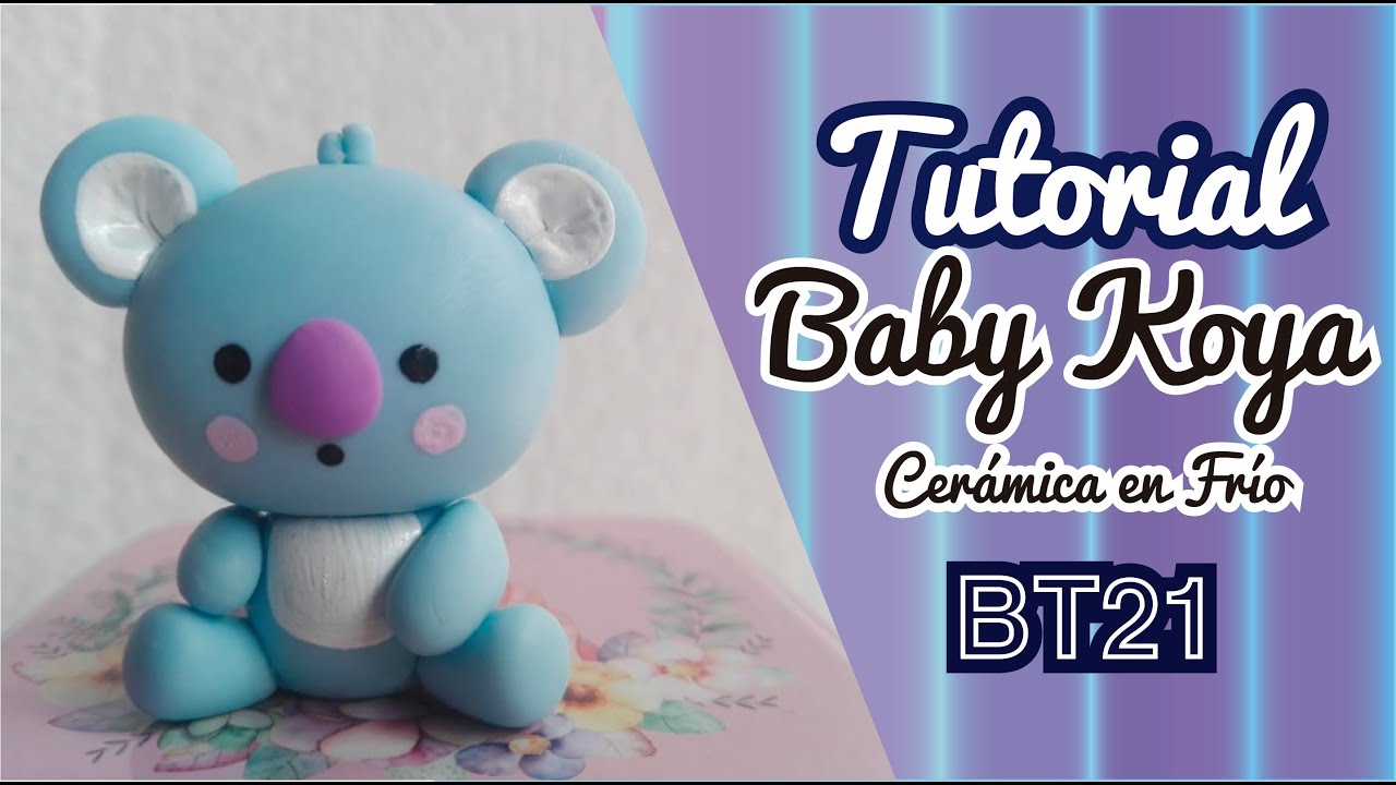 tutorial paso a paso baby KOYA - RM - BT21 - BTS - Cerámica / porcelana en frío - manualidades bt21