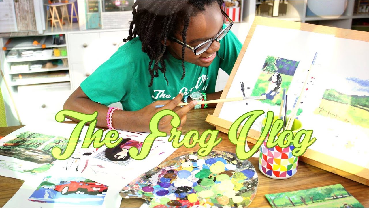 The Frog Vlog: How to Make Dollhouse Paintings - Doll Crafts