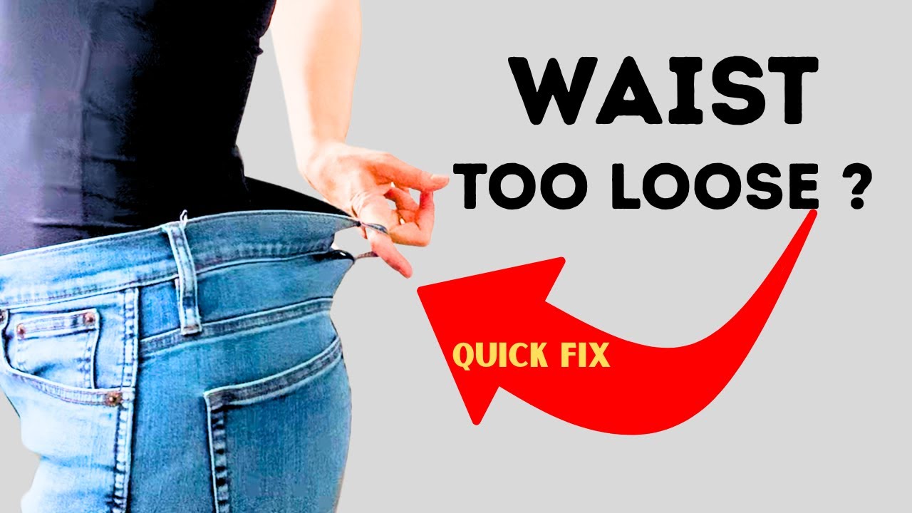 A sewing trick on how to downsize waist on jeans in simple way to fit perfectly!