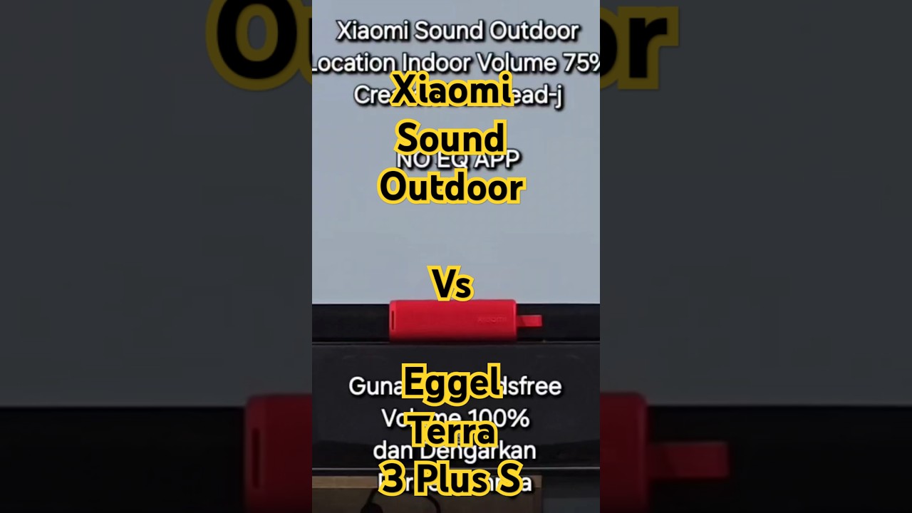 Eggel Terra 3 Plus S vs Xiaomi Sound Outdoor - Sound Battle Indoor Bluetooth Speaker