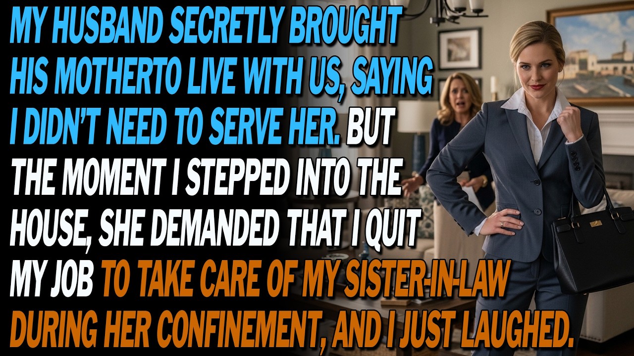 👀 Husband Hid His Mother Coming To Live; She Demanded I Quit To Care For Sister-in-law— I Laughed! 😂