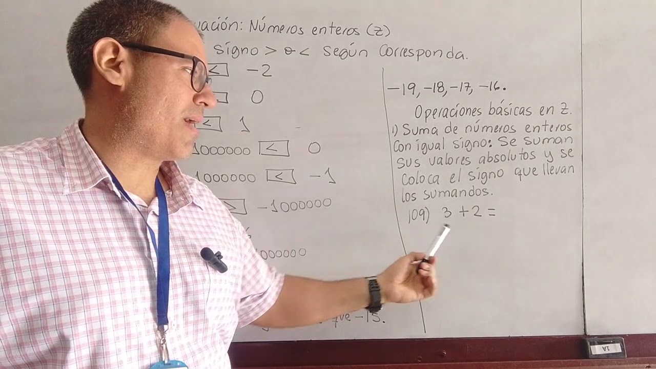 Números enteros Z. 