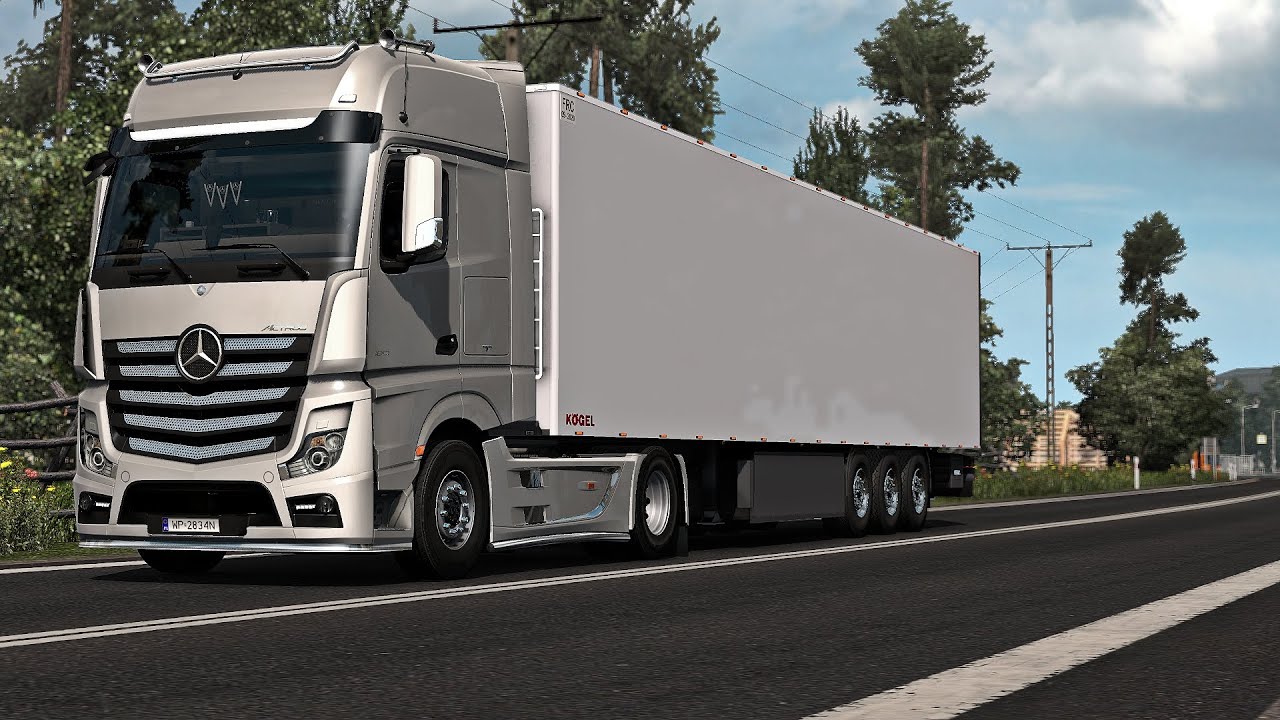 ETS2 1.39 - ProMods 2.51 - Mercedes Actros MPIV 1851 - Trip: Warsaw - Stargard