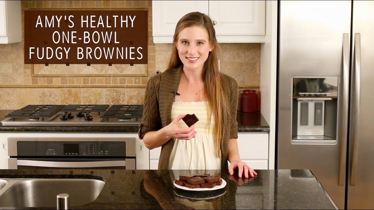 Healthy One-Bowl Fudgy Brownies | Amy's Healthy Baking