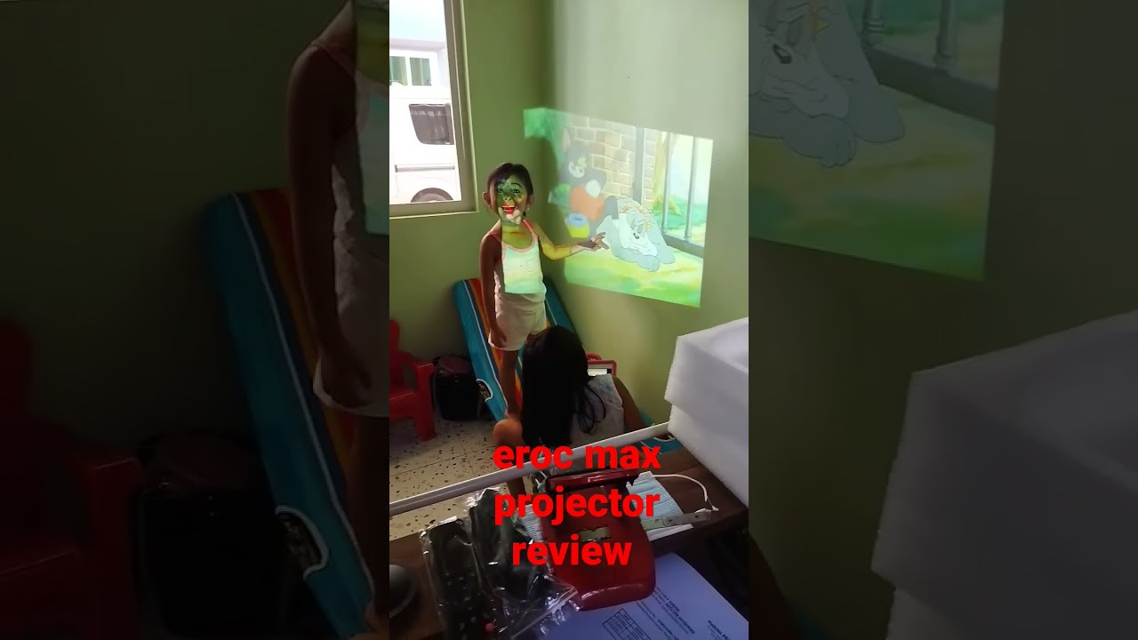eroc max projector reviews wow so nice the sound Dolby so clear 👌 perfect #projector #erocprojector