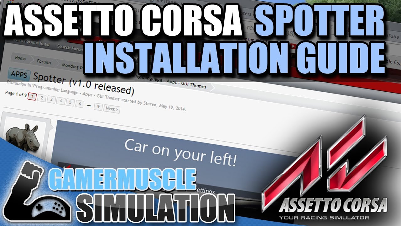 Assetto Corsa spotter app installation guide - GamerMuscle Simulation
