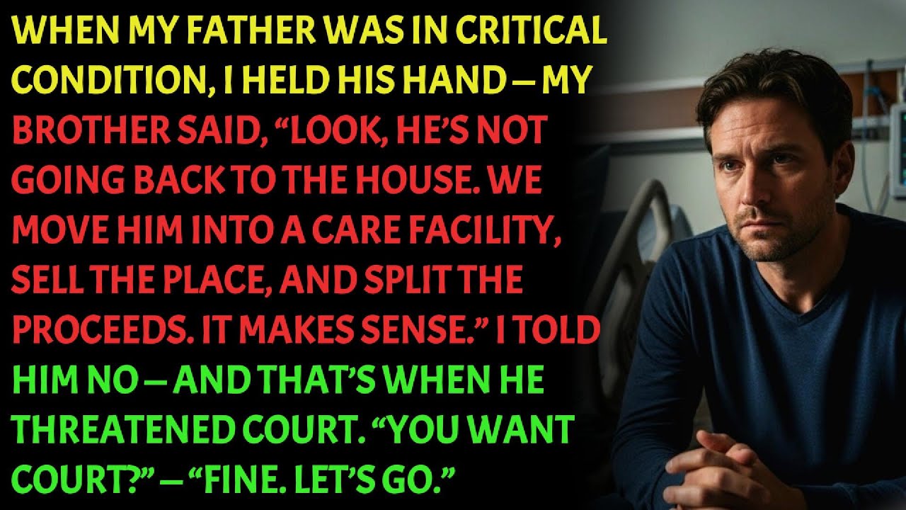 WHEN MY FATHER WAS IN CRITICAL CONDITION, I HELD HIS HAND — MY BROTHER SAID, “LOOK, HE’S NOT GOING