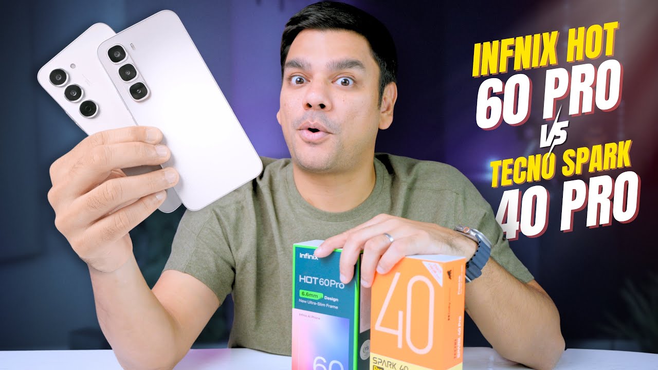 Best Phone Under Rs.50,000? Infinix Hot 60 Pro vs Tecno Spark 40 Pro | Full Comparison